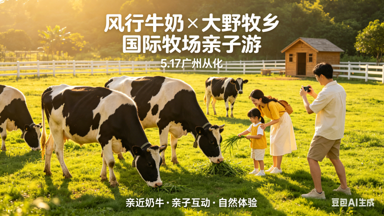 从化风行牛奶亲子游